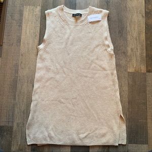NWT banana republic sweater tank cream XS